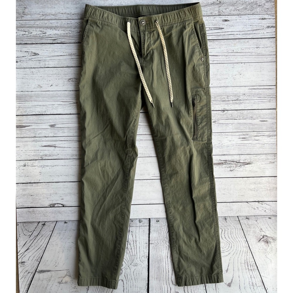 Vuori Ripstop Pant Army Khaki Green Organic Cotton Womens Medium Hiking Outdoor - Picture 6 of 15
